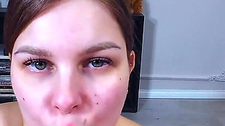 Hot Amateur Sucking Cock and Taking Cumshot Like a Pro