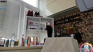 Wild blonde teen LIBRARY deep toying pussy on webcam