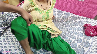 Maid Was Cleaning Her Boss Room Just Then Tear Her Salwar on Bed for Pussy Appeared Through Salwar Boss Fucked Hard