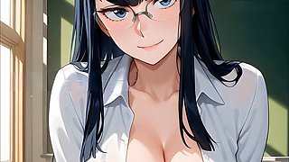 Anime joi, internal ejaculation, sex joi