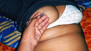 Very very beautiful Indian juicy girl having romance.