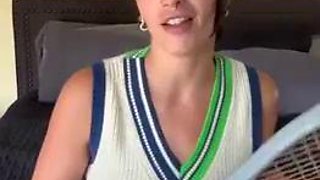 Jessica shows she knows more than tennis: Blowjob, Cowgirl  Amateur Porn