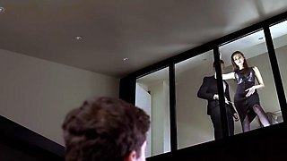 Voyeur watches ultra-cute teenager legitimate brunette and