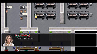 The office wife #2 Simon keeps looking up Stacy's skirt.