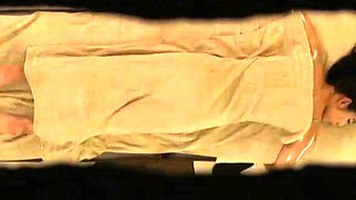 Voyeur of amateur asian body massage