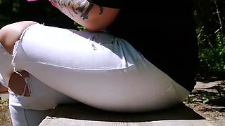 Mistress Dominique plastique -Femdom fisting in summer