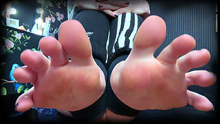 Adidas Goth Sensual Halloween Foot Worship - POV, JOI