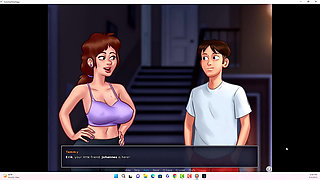 Summertime saga - Johannes and Erik watched Iwanka, Iwanka gave Johannes a blow job on camera