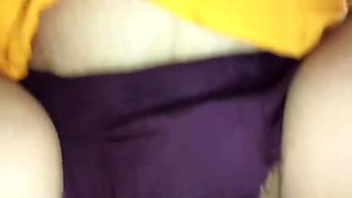Sexy Indian Sister-in-Law in Tights Gets Her Pussy Fingered and Licked at Night