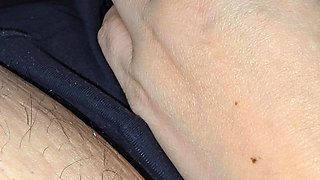 Step Mom Every time she pulls on the balls, step son squirts cum or not