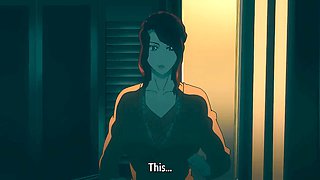Orgasm, big boobs, anime hentai