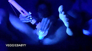 Testing Out New Dildo - Blacklight Cums