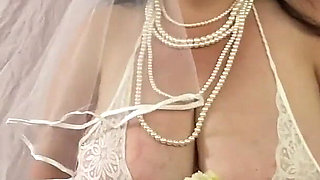 Bride blows groomsmen bukkake fantasy