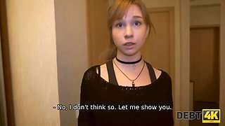 Debt4k. girl pays for gadgets by smoking and riding collector\u2019s boner