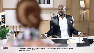 Beautiful Wife Cheating with Office Boss Who Has a Big Black Cock