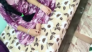 Hot Indian Step Mom Fucks Son in Doggy Style Footjob