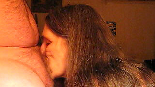 i love pounding my husbands cock i fuck him hard and fast with my mouth pussy i love to deep throat him