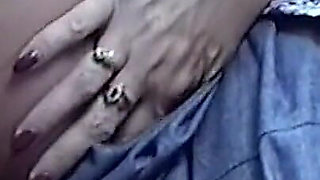 Real Amateur Homemade Stepaunty Wears Nylon Stockings Shows Arches & Huge Tits in Car