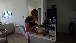 My Husband and I Had Fun in a Rented Apartment, Oral Sex on the Balcony and Sex in the Bedroom