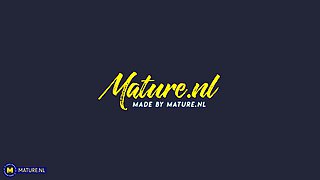 Thick British Milf Bends Over With Her Big Round Ass And Starts Playing With Her Shaved Pussy