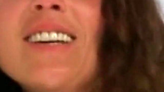 Sexy Cleaning Lady Ass Fucked and Cummed on Hairy Pussy by a Big Vintage Cock