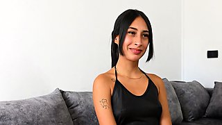 Petite Latina Teen Begged To Get The Job