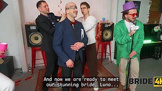 Bride4K - intense orgy sex at the wedding! Watch this bride go wild on the participants