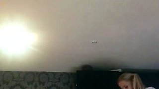 Big Boobed Blonde Masturbates With A Dildo In The Bathroom
