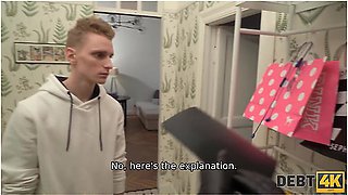 Candy Kay And Martin Spell In Guy Fucked Wife Letting Debt Collector Drill Her Tight Holes