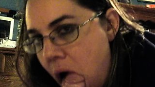 Big Beautiful Woman Gives Blowjob to Her Man