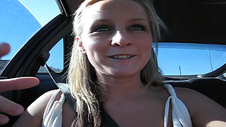 Teen Beauty Drive by Flashing