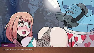 Susie the Zombie girl gets a wild three-way in paradise with plenty of cum play