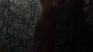 Hot girl taking a shower
