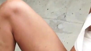 Old cougar scores a big young cock under the bridge