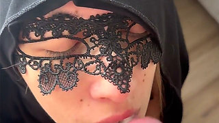Extreme Sloppy Deepthroat Facefuck Cum in Mouth Spit Play & Belt Whipped Tits