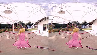 MARIO TENNIS ACES: PRINCESS PEACH A XXX PARODY: Blowjob, Doggy  Cowgirl VR Porn