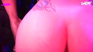 The most incredible lesbian scene here for California TV: Morena and the hot blonde.