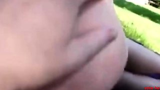 Risky Public Pool Anal Sex with a Teen Amateur