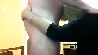 Blonde Milf in Glasses Gives Amateur Blowjob