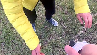 The Anal Granny Outdoors!!!