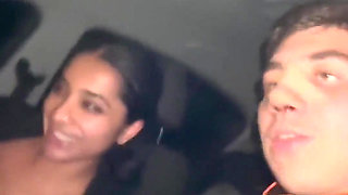 My Busty Wife Gets Horny in the Car and Gives Me a Blowjob While I'm Driving - Yasmina Khan