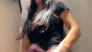 Try on Leggings and Pants, Boobs Tease, Pussy Flashing