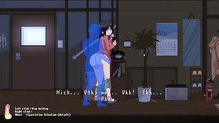 Hentai Game - Wife with Huge Tits Takes Rough Sex in the House