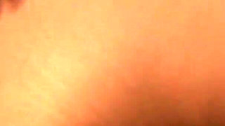 Beautiful brunette gets cum all over her big ass