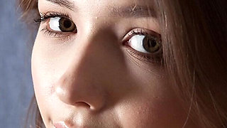 Denim Teasing with Beautiful Busty Teen Mila Azul