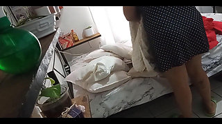 Mature MILF Cleaning Her Room 1