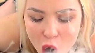 Smoking fetish blowjob rimming and piss