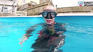 Underwater Wetsuit JOI in My Private Pool