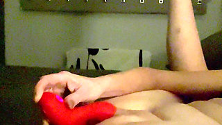 Flicking My Clit with My Tongue Vibrator Until I Orgasm