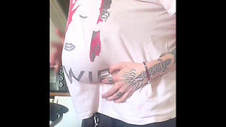 Skinny Goth Huge Belly Rapid Pregnancy at the Doctors Office